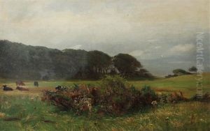 Landschaft Mit Kuhen Auf Der Weide by Christian (Johann Christian) Kroener