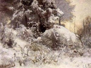 Winterlandschaft by Christian (Johann Christian) Kroener