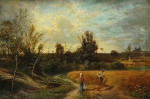 Landschaft Mit Der Burg Trosky by Bohuslav Kroupa
