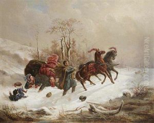 An Unsuccessful Sledge Ride by Wenzel Kroupa