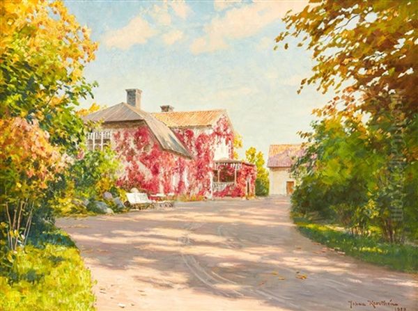 Gardsbild Med Vildvin - view 1