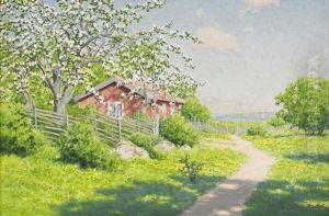Sommarlandskap by Johan Fredrik Krouthen