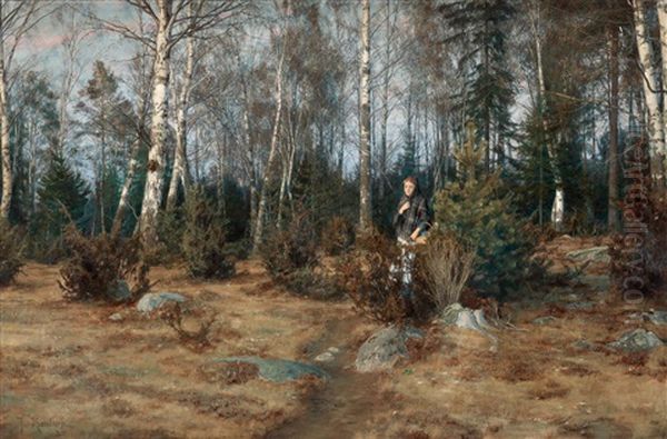 Kvinna I Varlandskap - view 1