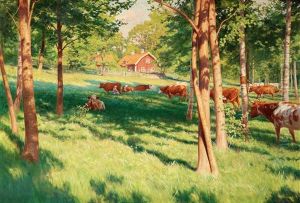 Motiv Fran Skedevid I Tjarstad by Johan Fredrik Krouthen