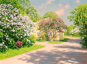 Blommande Syrener