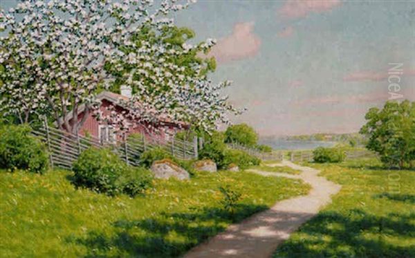 Varlandskap Med Appelblom - view 1