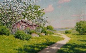 Varlandskap Med Appelblom