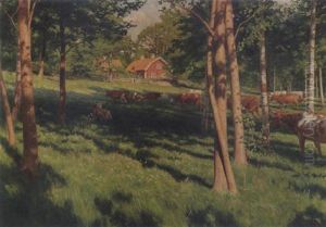 Kvallsmjolkning I Sommarhagen Kvallsmjolkning I Sommarhagen