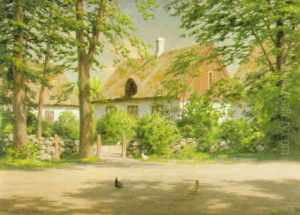 Hons Pa Solbelyst Gard by Johan Fredrik Krouthen