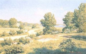Sommarlandskap - Motiv Fran Gottskar by Johan Fredrik Krouthen