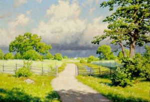 Solbelyst Sommarvag by Johan Fredrik Krouthen