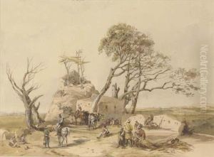 The Watch Tower At Lebenon by John Reid Becker