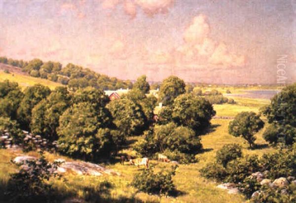 Sommarlandskap Med Kor - view 1