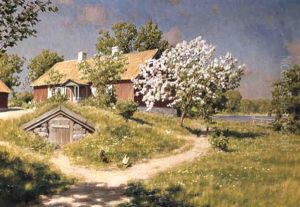 G+rdsplan I Solljus by Johan Fredrik Krouthen