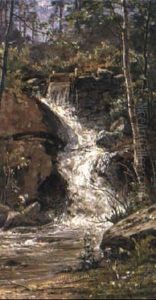 Skogsb,ck I Varsol by Johan Fredrik Krouthen