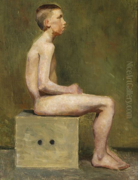 Boy On A Stool - view 1