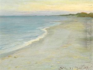 Twilight At Skagen Beach by Peder Severin Kroyer