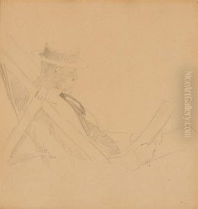 Portrait Of The Merchant Harald Fritsche (1833-1905) by Peder Severin Kroyer