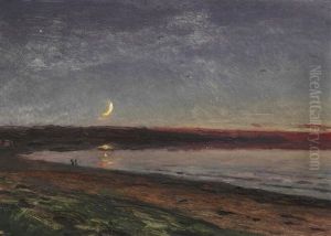 Evening At The Beach by Peder Severin Kroyer