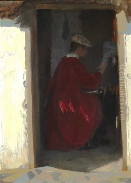 Interior With The Artist's Wife Painting - view 1