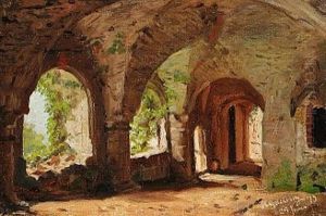 Studie Fra En Reise I Tyskland (old Archway From A Journey To Germany) (study)
