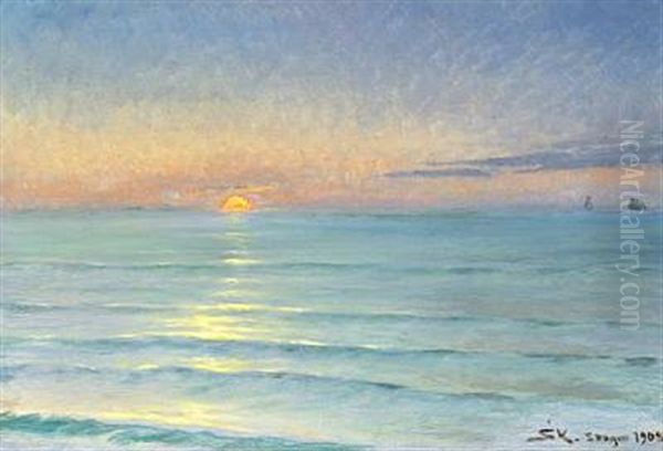 Solnedgang Ved Nordstranden - view 1