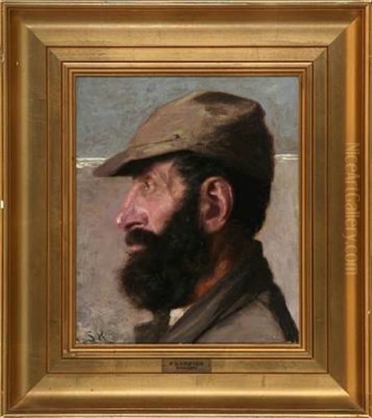 Bearded Man On The Beach, Skagen - view 1