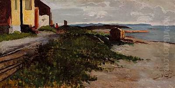 Kystparti Med Huse I Strandkanten - view 1