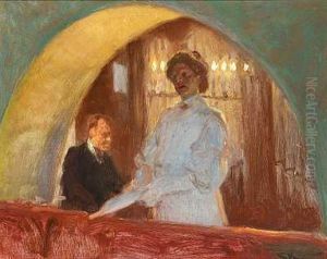 Hakon Borresen Og Fru Brodersen I Skagen Kirke Hakon Borresen Og Fru Brodersen I Skagen Kirke