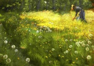 Fru Marie Kroyer I Haven Paa Skagen by Peder Severin Kroyer