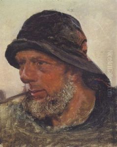 Fisker Med Sydvest Og Pibe by Peder Severin Kroyer