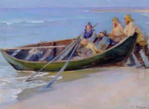 Skagen Nordstrand by Peder Severin Kroyer