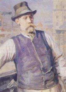 Portraet Af H. Kroner, Kobenhavns Radhus