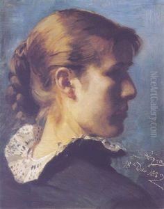 Portraet Af En Pige by Peder Severin Kroyer