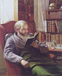 Portraet Af Kunstnerens Plejefar, Professor, Zoolog Henrik Nicolai Kroyer. Portraet Af Kunstnerens Plejefar, Professor, Zoolog Henrik Nicolai Kroyer.
