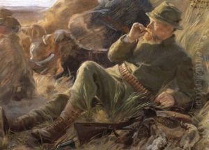 Kunstnerens Selvportr+t by Peder Severin Kroyer