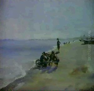 Drenge Pa Skagens Strand by Peder Severin Kroyer