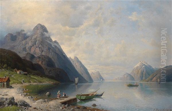 Norwegische Fjordlandschaft (lofoten?) - view 1