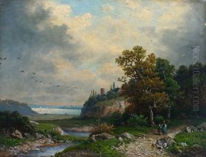 Herbstlandschaft, Partie An Der Weser Herbstlandschaft, Partie An Der Weser
