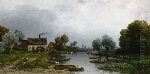 Bauern Am Fluss