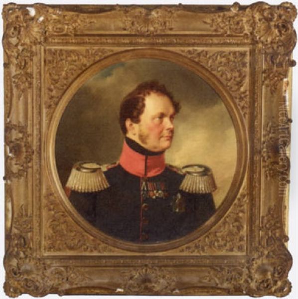 Portrait Of King Friedrich Wilhelm Iv In Military Uniform - view 1