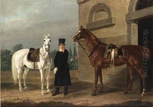 The Groom And His Horses by Franz Kruger