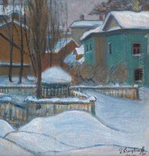 View Of Moscow Under Snow - view 1