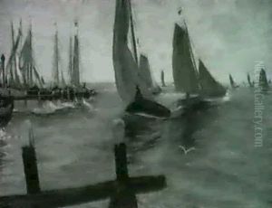 Bewegte See by Ferdinand Kruis