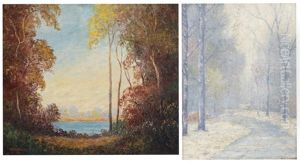 Two Works: ''solitude'' And ''morning Frost by William John Krullaars