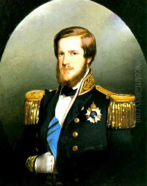 Portrait De L'empereur Du Bresil Pierre Ii - view 1