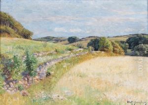 Sommarlandskap Med Garde by Olof Krumlinde