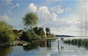 Solbelyst Kustlandskap