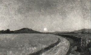 Landskap Vid Kullen, Eftermiddagssol by Olof Krumlinde