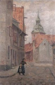 Strasse In Luneburg by Karl Krummacher